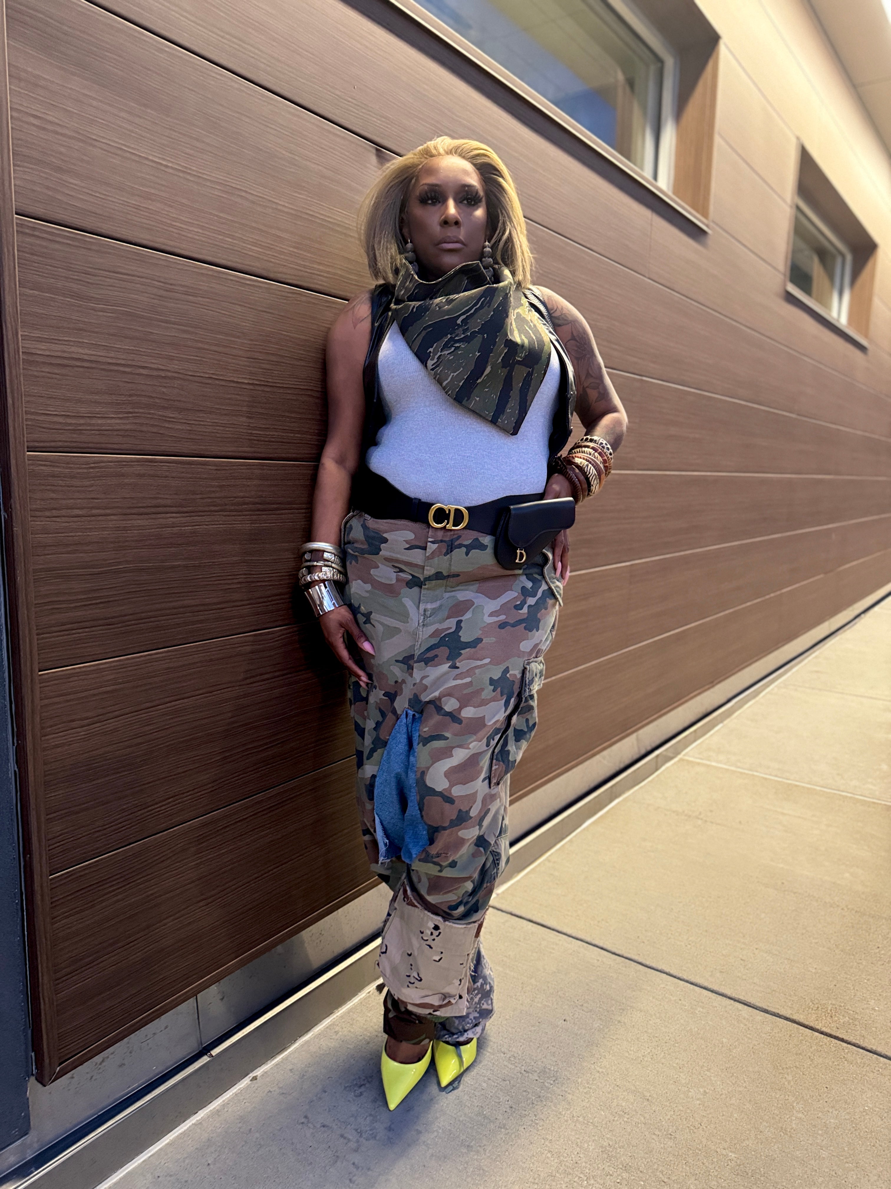 Multi Camo Harem Pant
