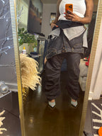 Double Cargo Inverted Barrel Pant w Denim Overlay