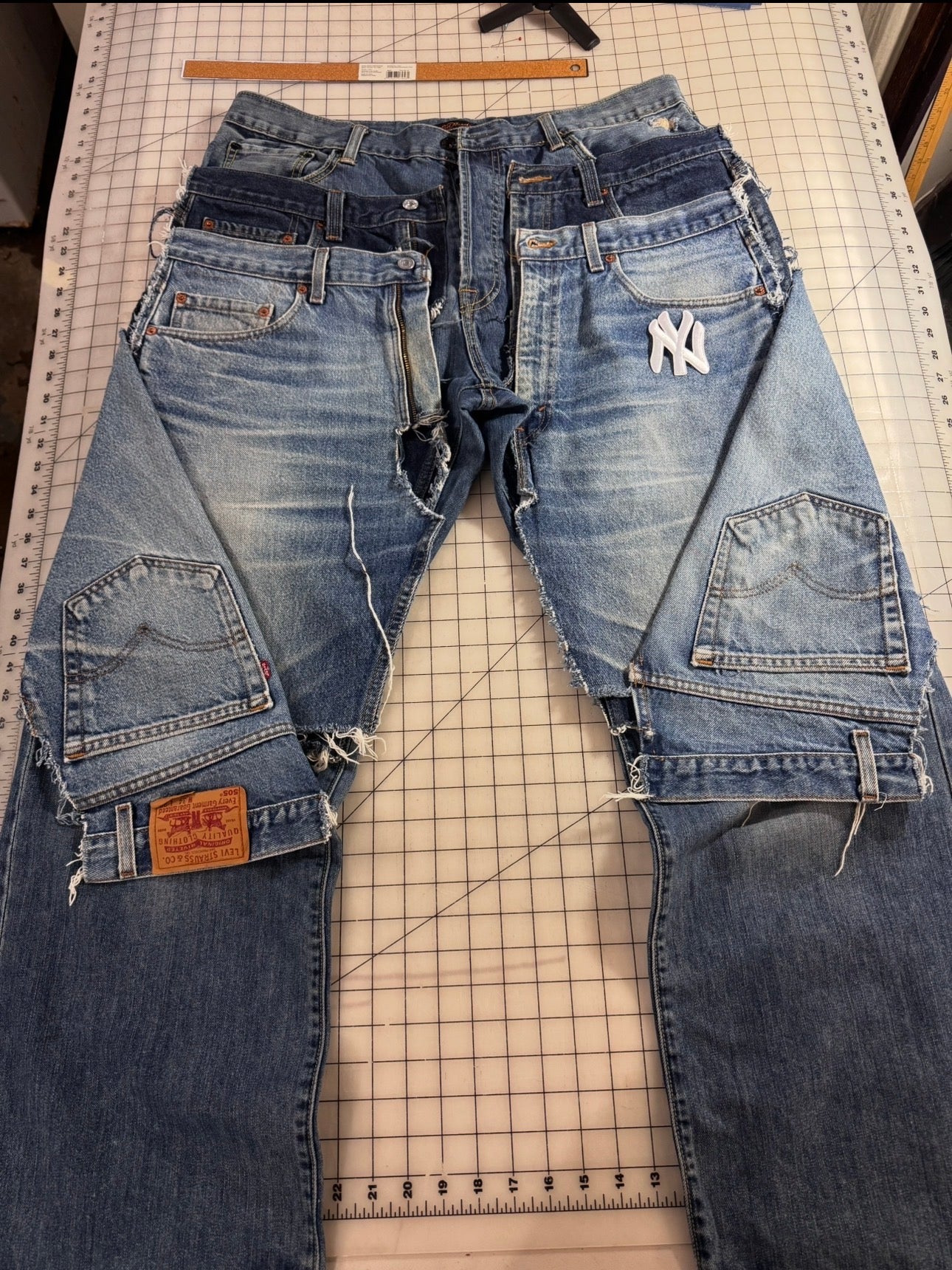 Triple Denim Jeans (Made to Order)