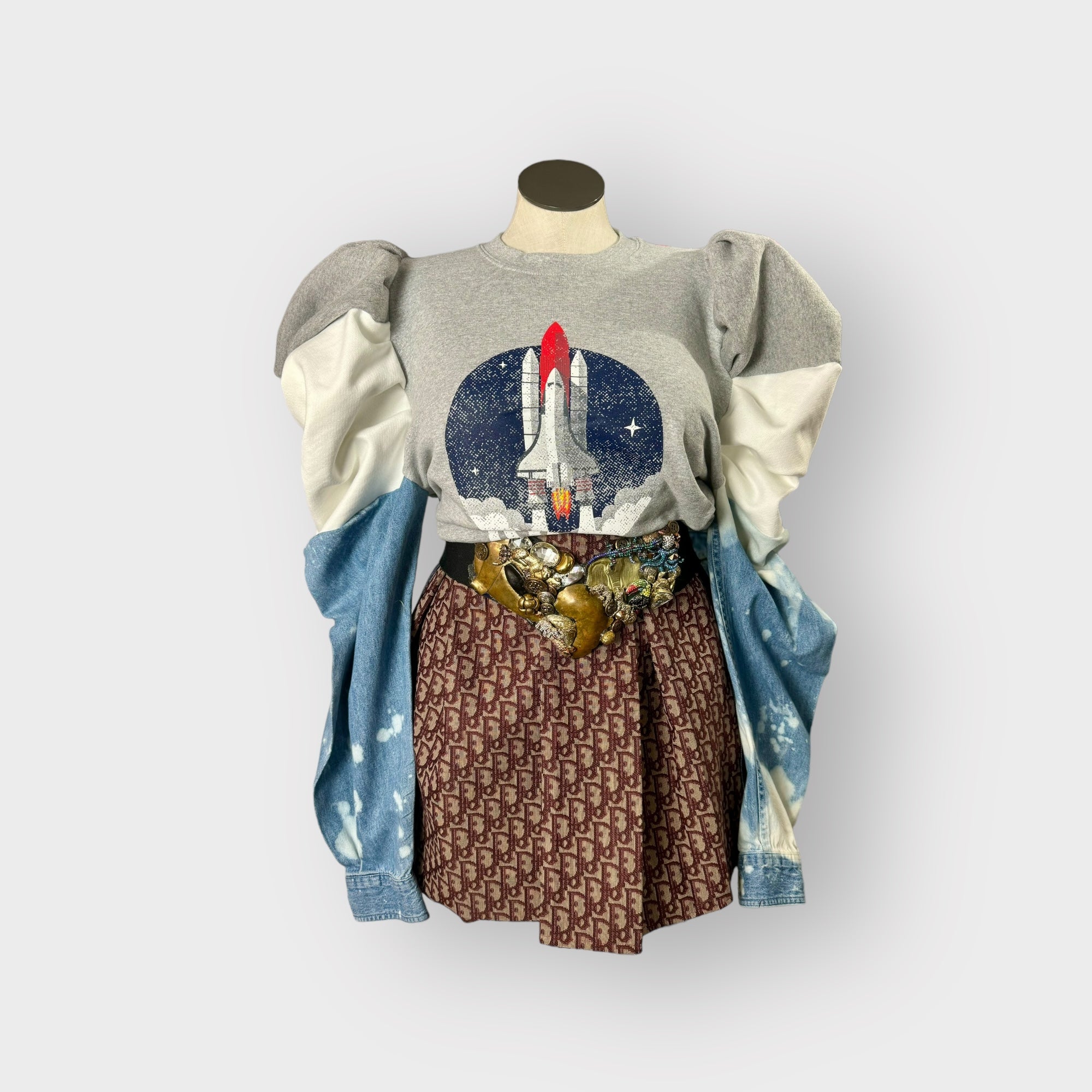 NASA Puff Sleeve Crewneck