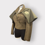 Military Couture Cape Jacket