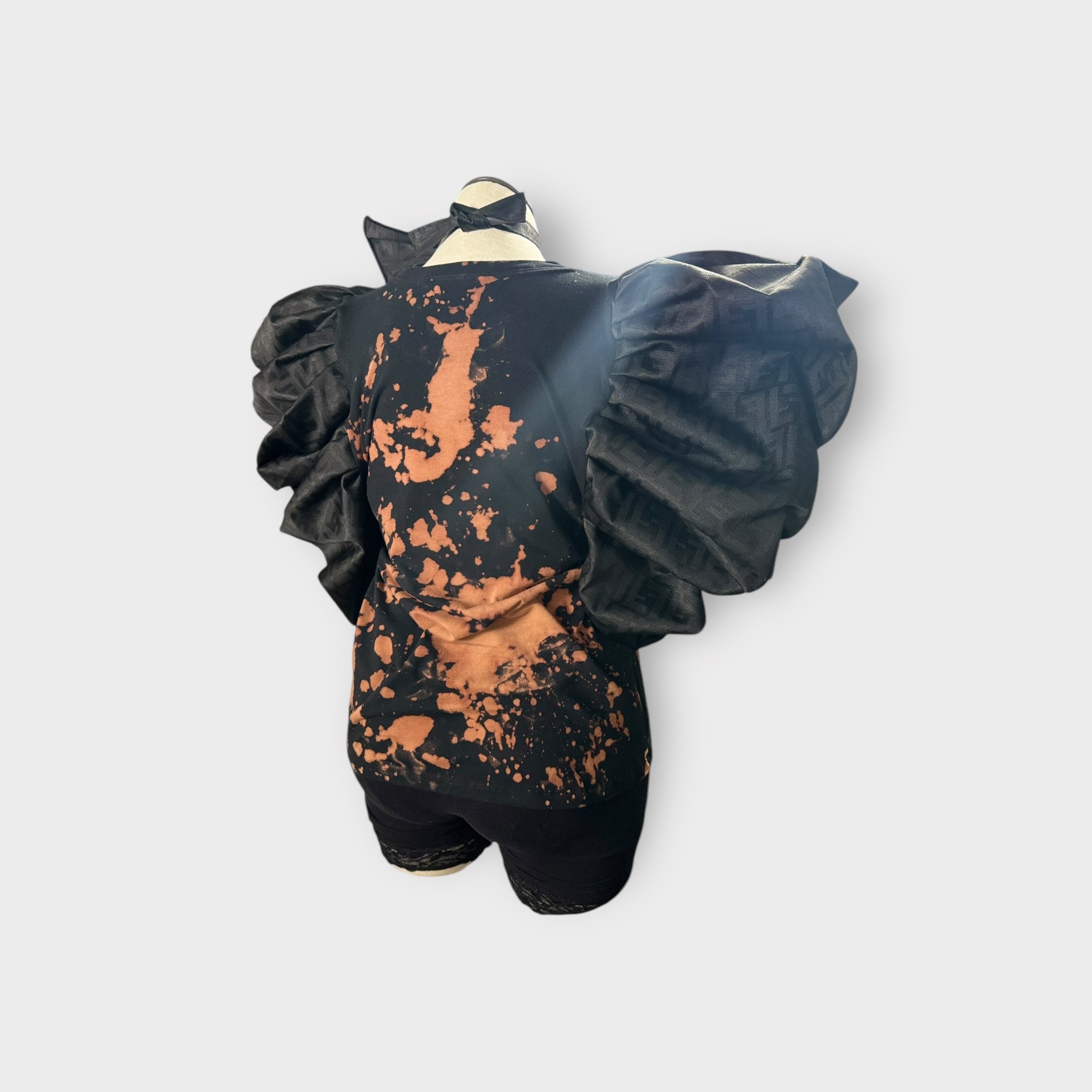 Distressed Deluxe Edition Tee Designer Insp. with Bow tie