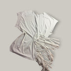 Awff the Shoulder Race Car Side Fringe Luxe Tee