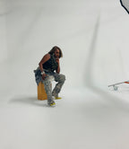 Grunge Denim Digital Camo Layover Cargos