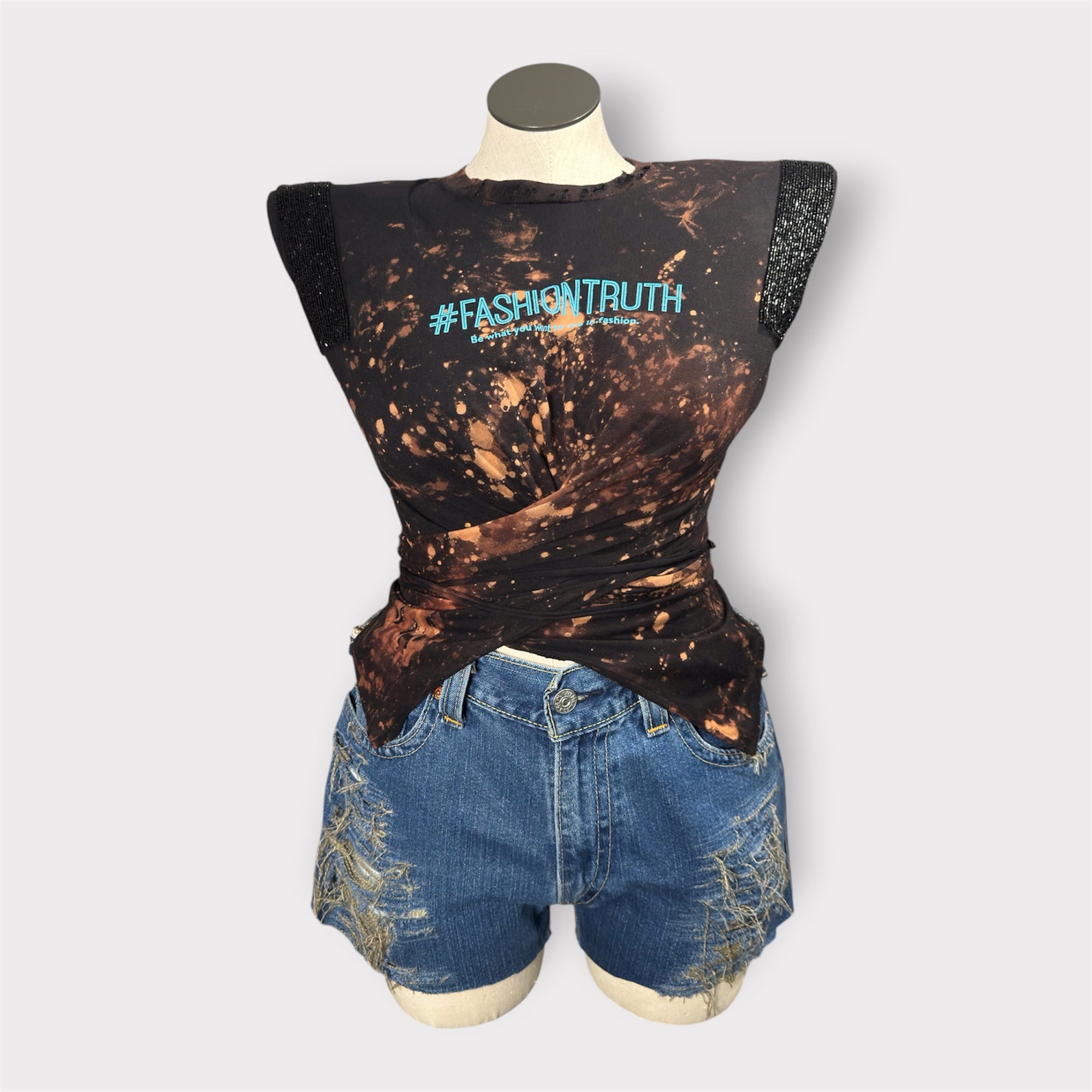 MOD Couture Shoulder Wrap Tee