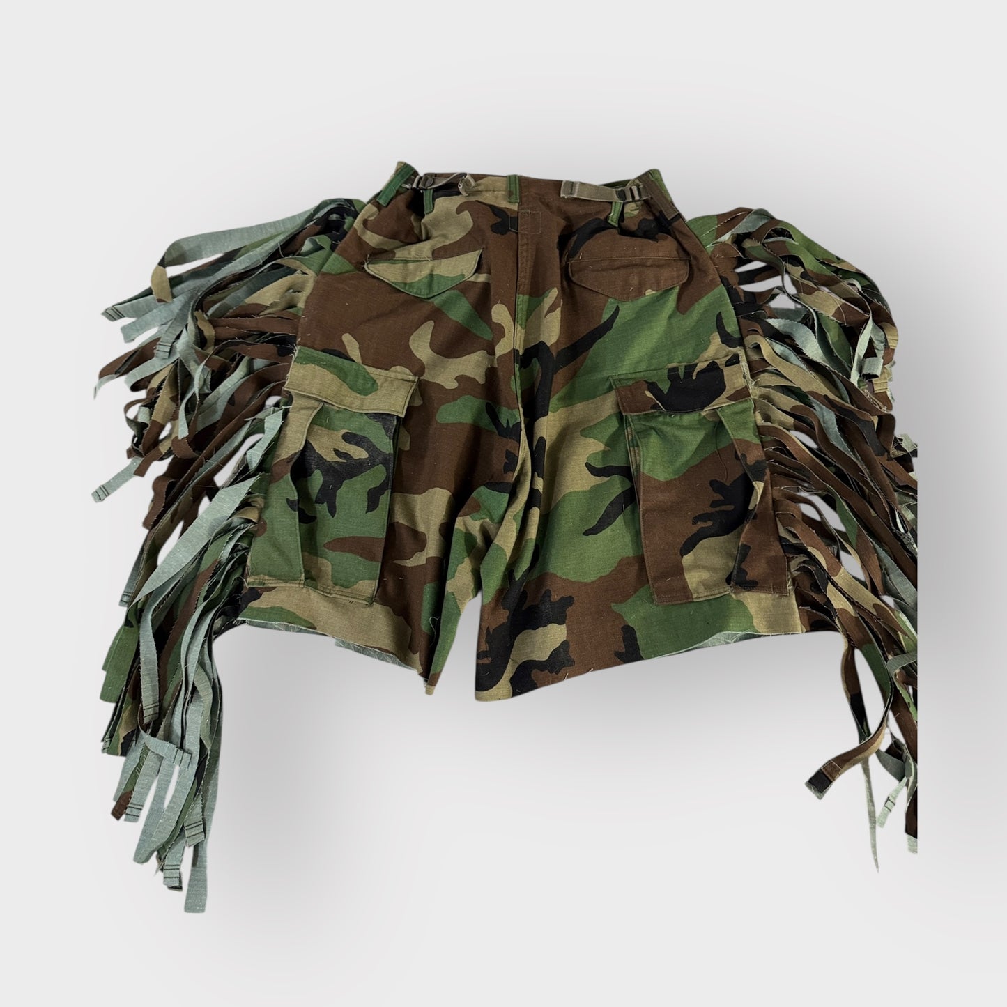 Camo Fringe Bermuda’s