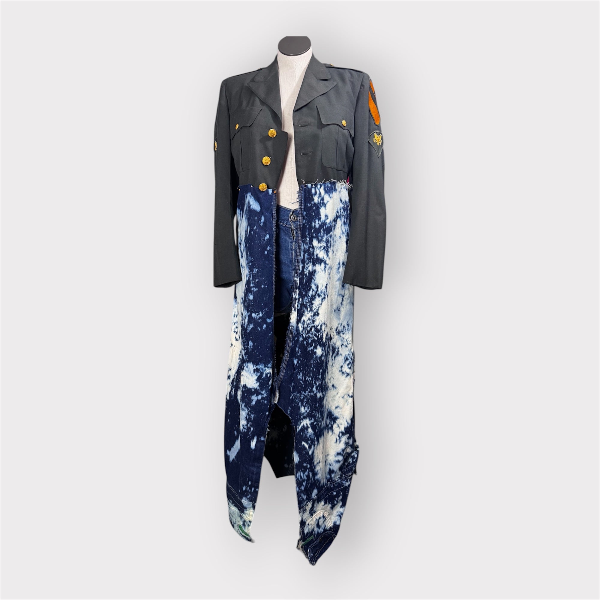 Military n Denim Duster