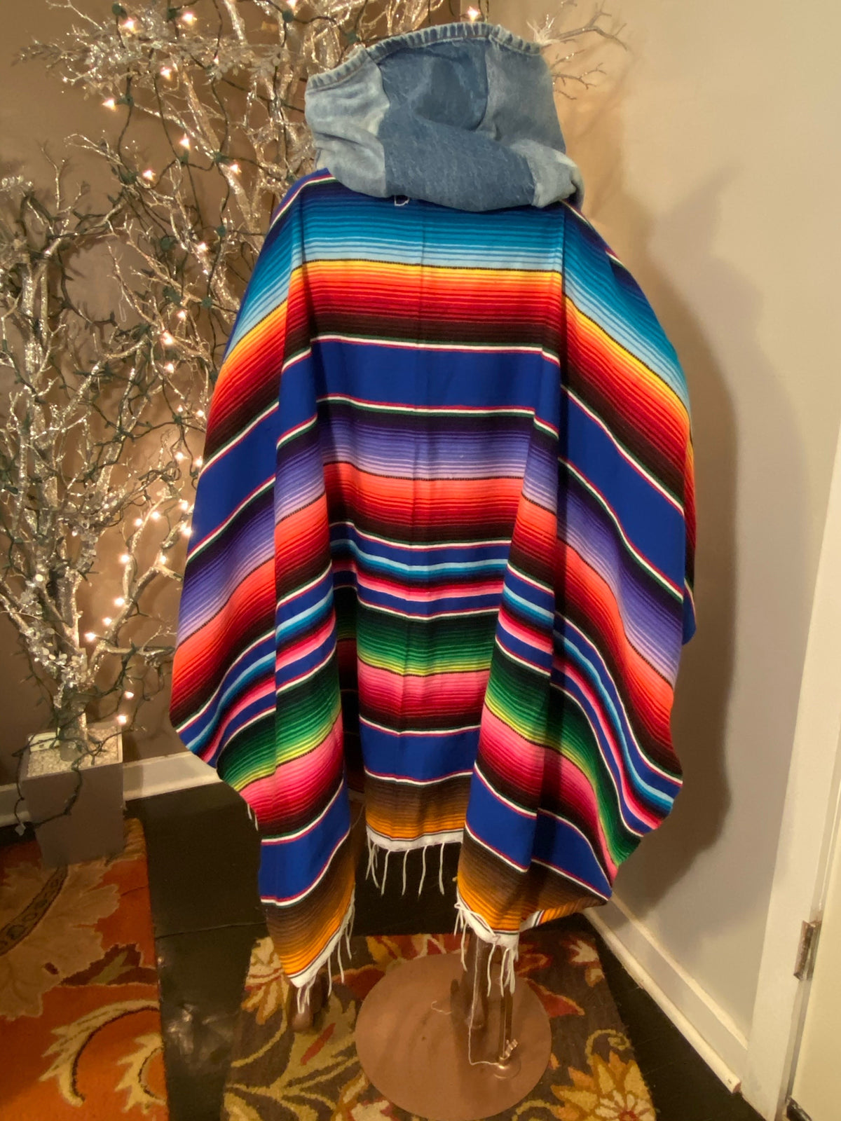 Broken Crayons n Denim Poncho