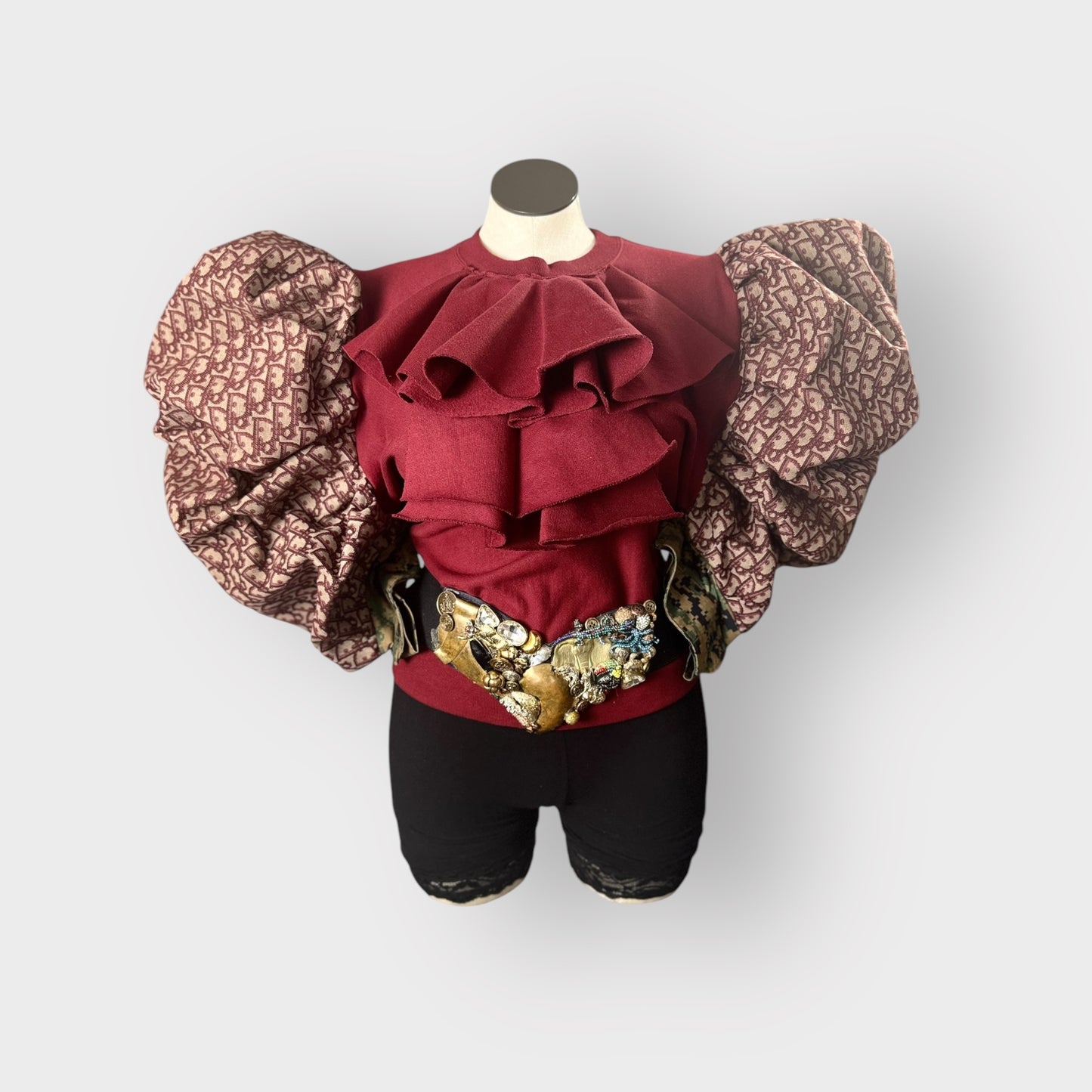 Deluxe Designer Insp. Ruffle Crewneck