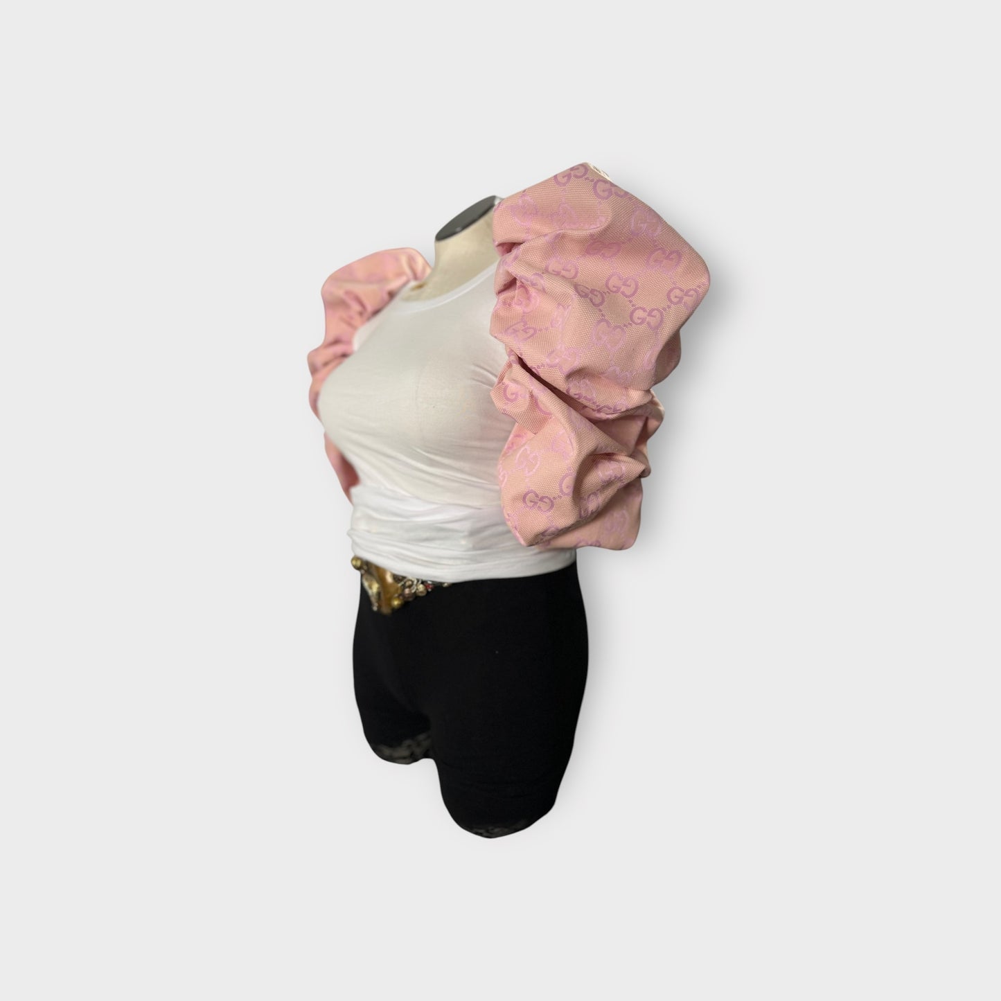 Luxe Designer Insp. Couture Sleeve Fitted Tee