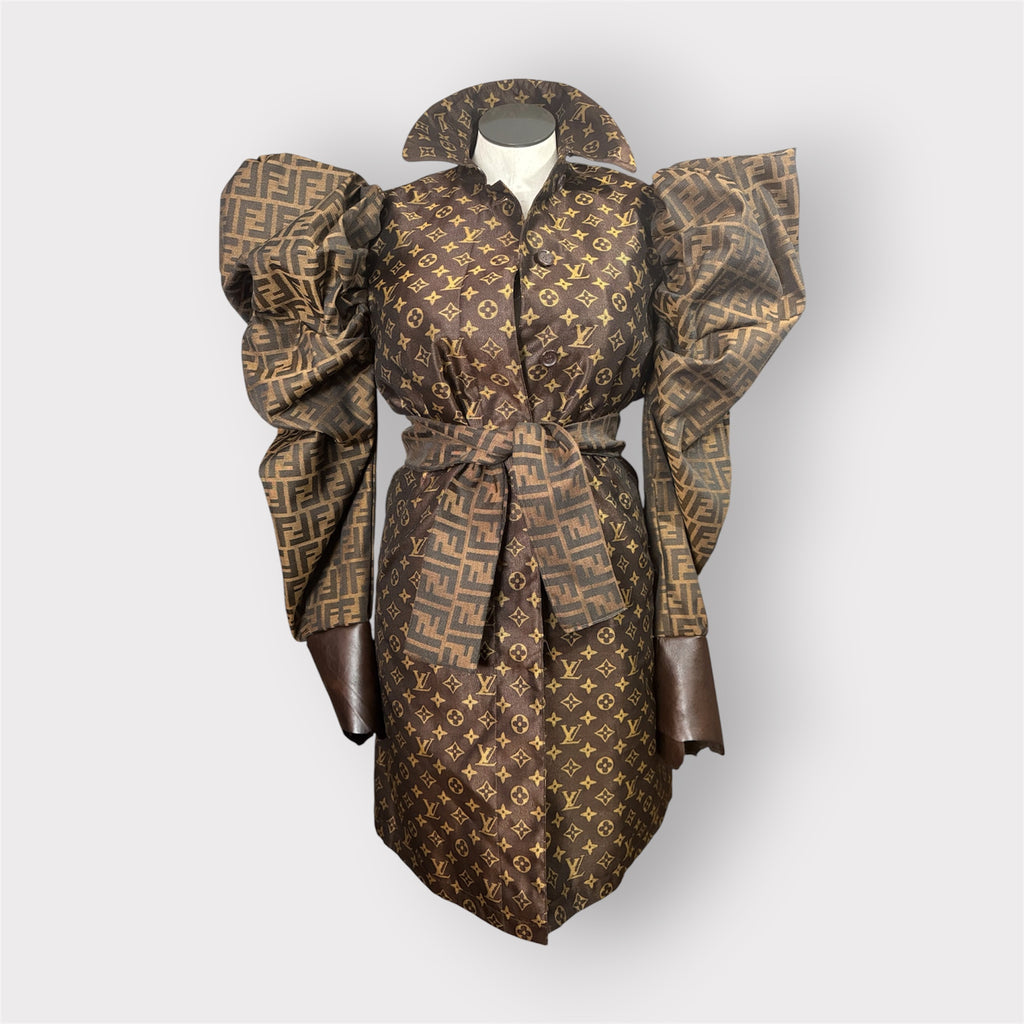 Custom Puff Sleeve Trench/Dress