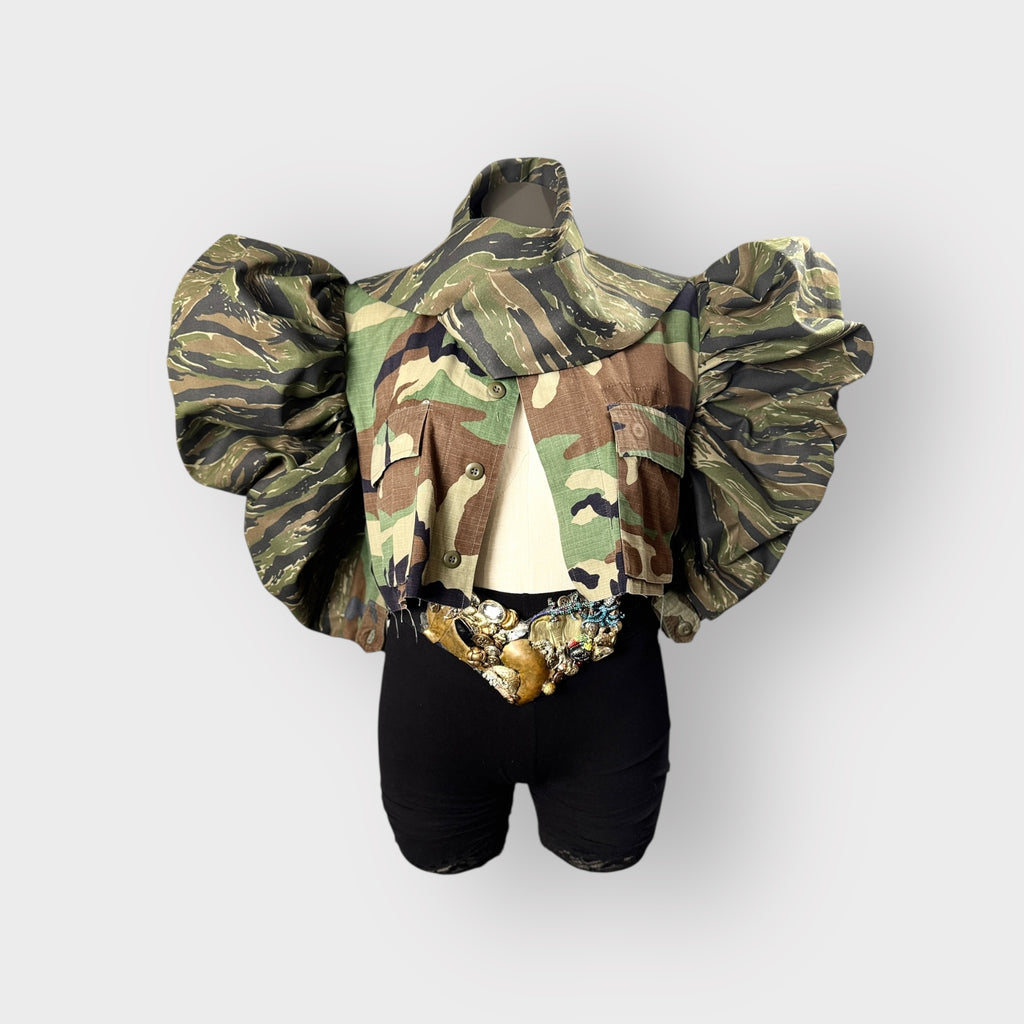 Deluxe Cropped Power Bow Camo
