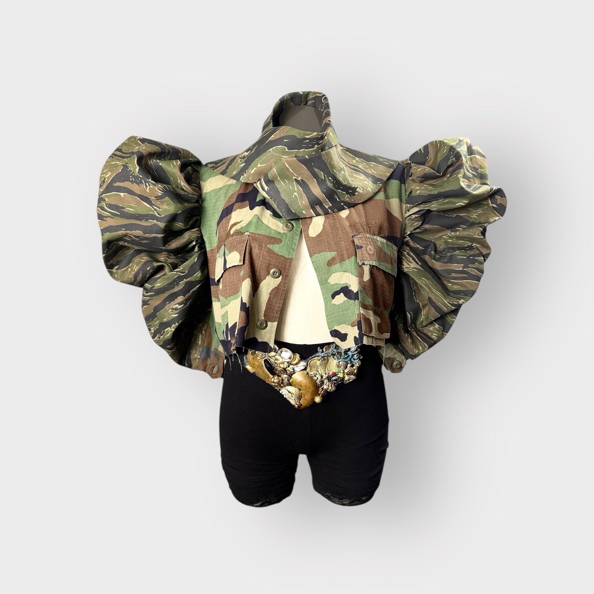 Deluxe Cropped Power Bow Camo