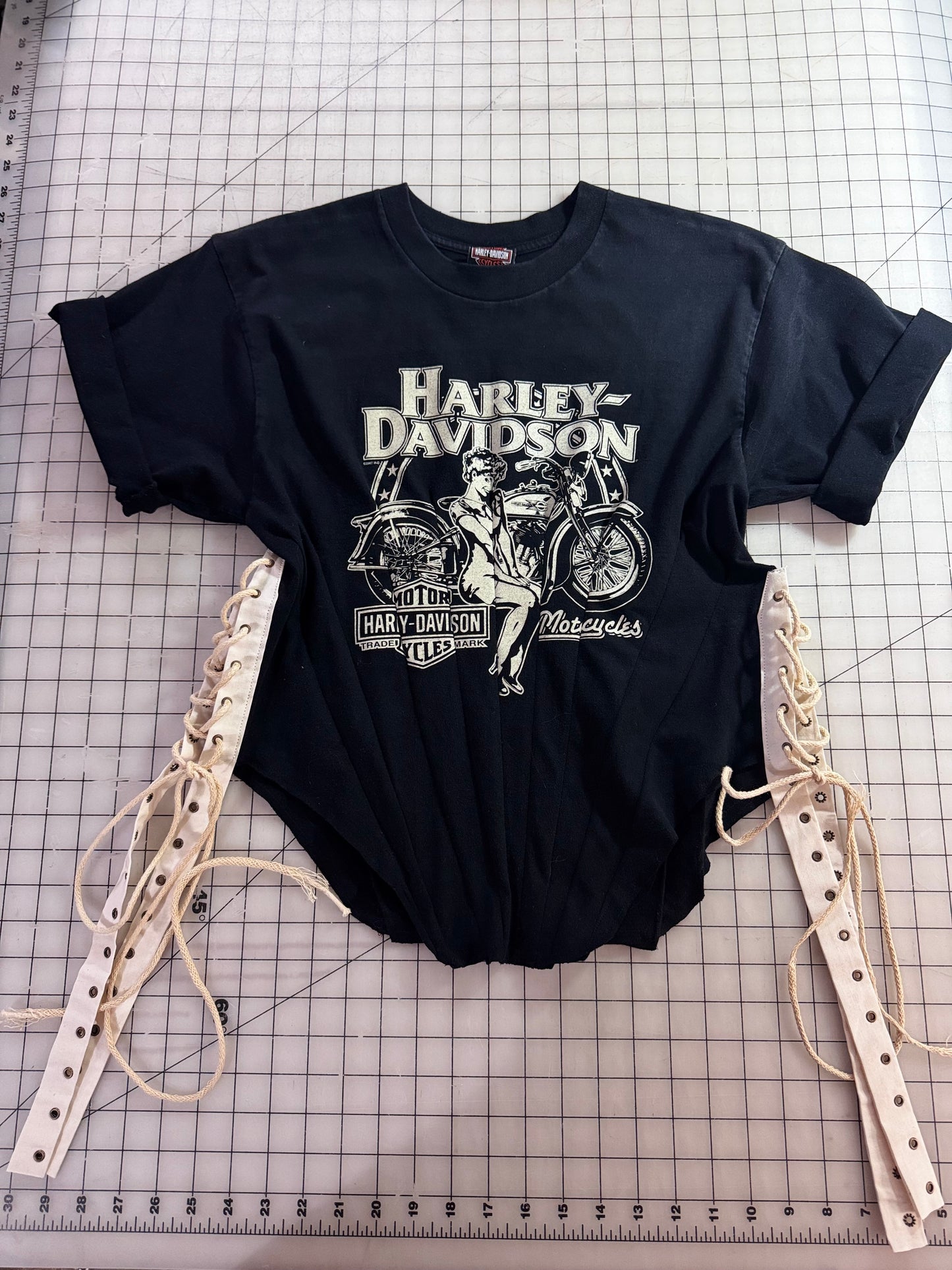 Corset Style Moto Tee