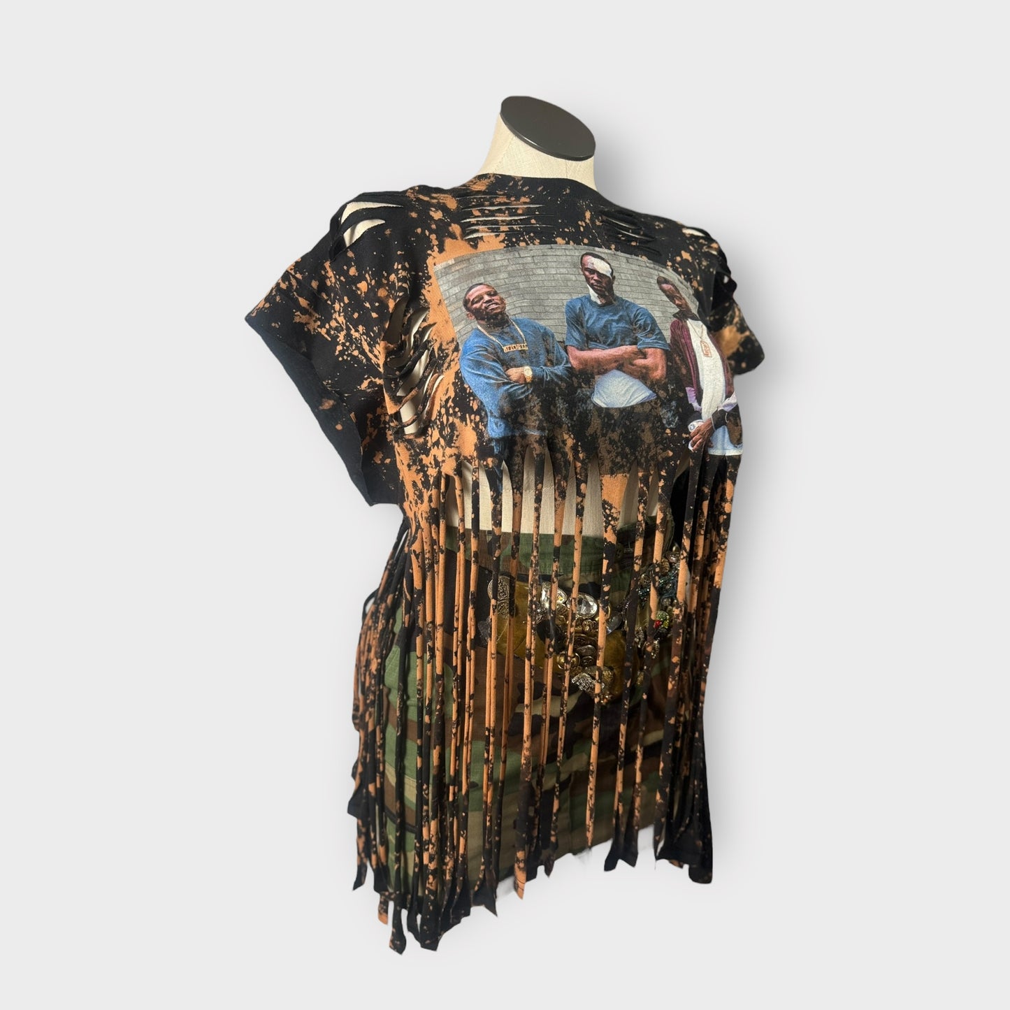 Distressed Fringe Tee