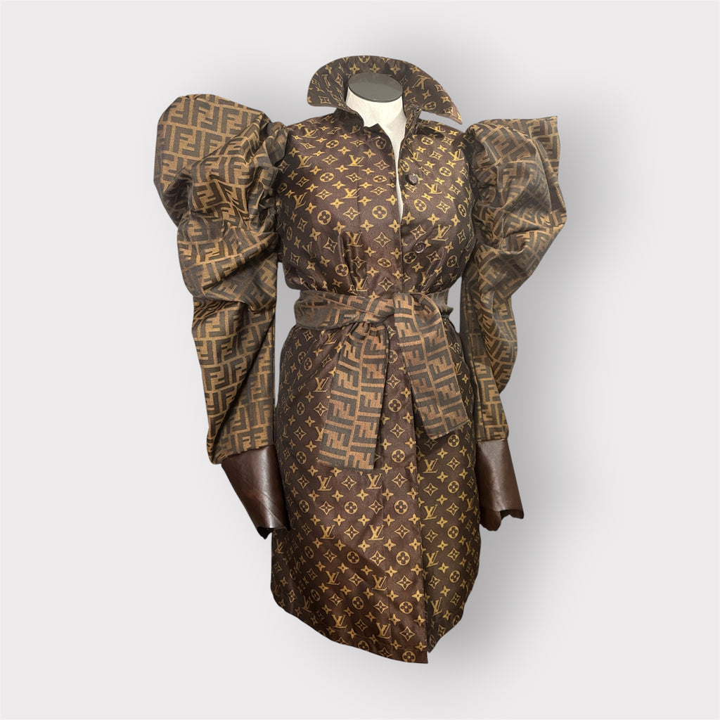 Custom Puff Sleeve Trench/Dress
