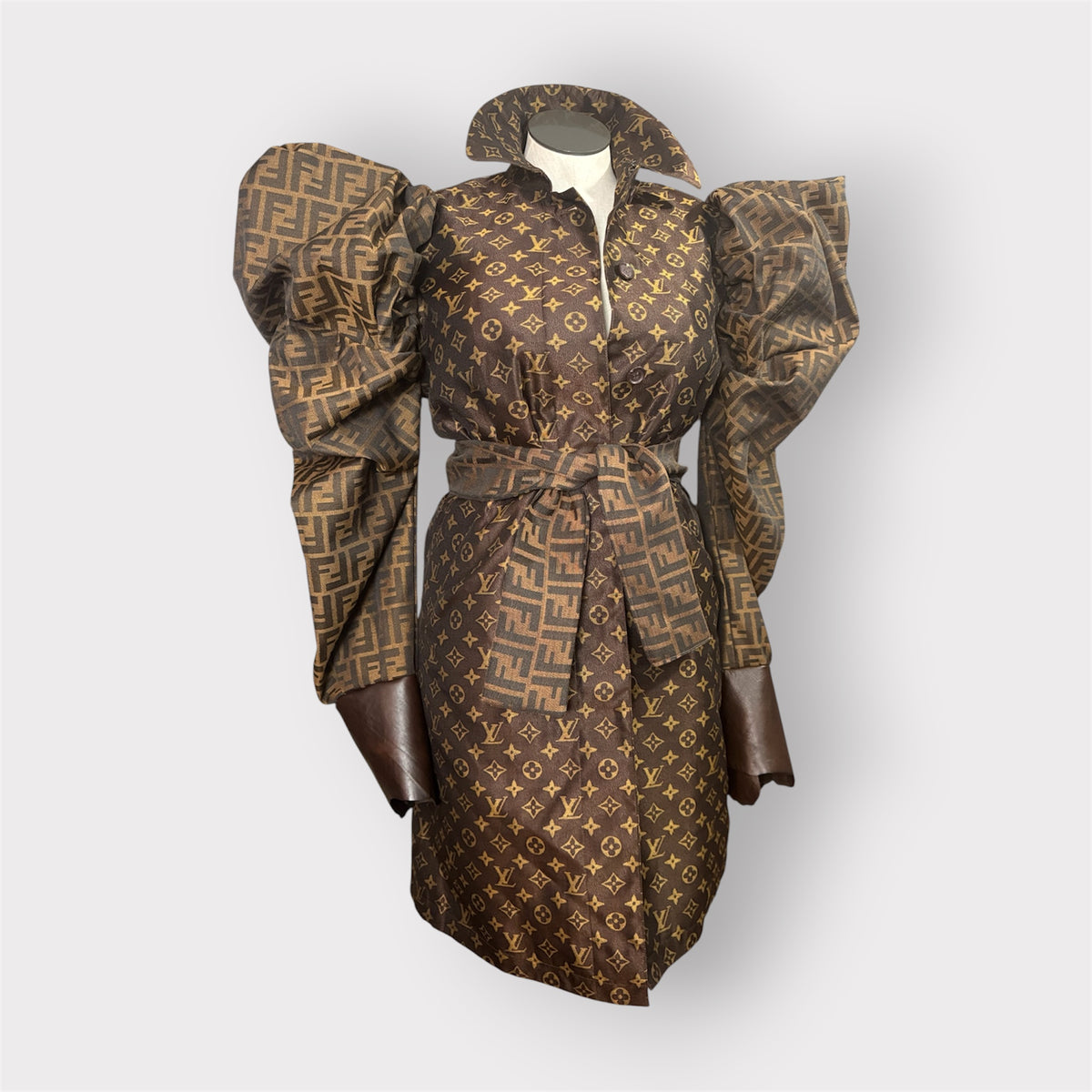 Custom Puff Sleeve Trench/Dress