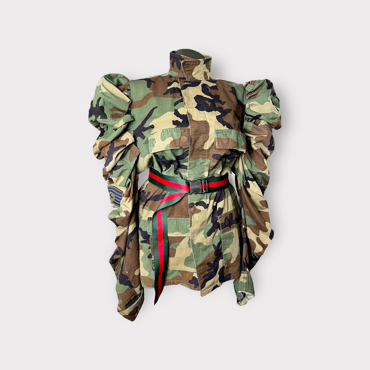 Couture Camo Puffy Sleeve