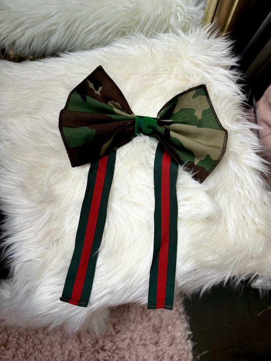 Camo Bow Tie with Luxe Details