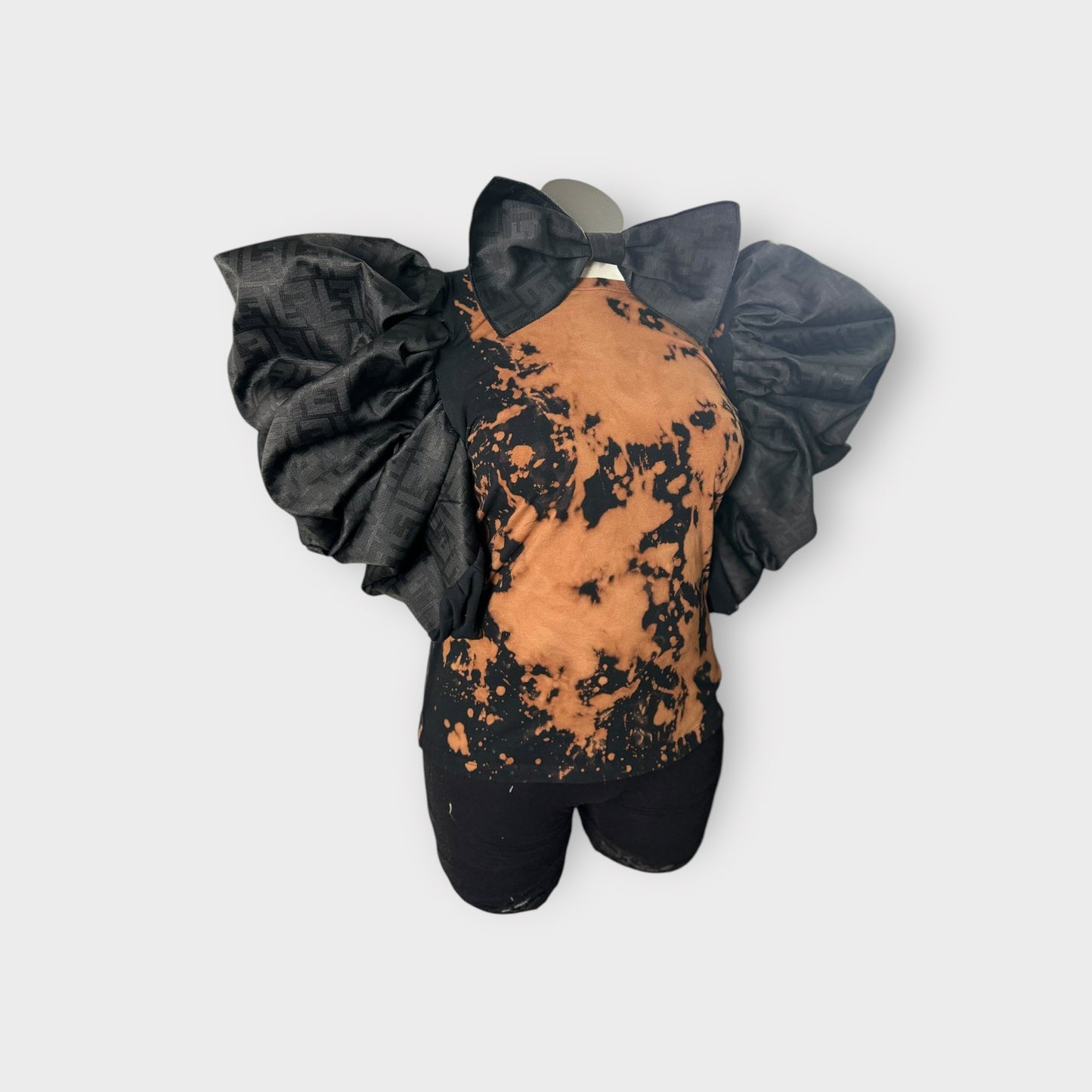 Distressed Deluxe Edition Tee Designer Insp. with Bow tie