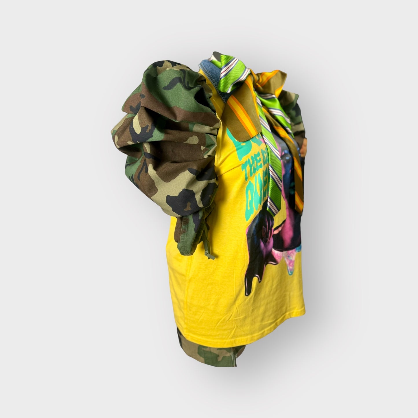 Colorful Camo Couture Sleeve Tee
