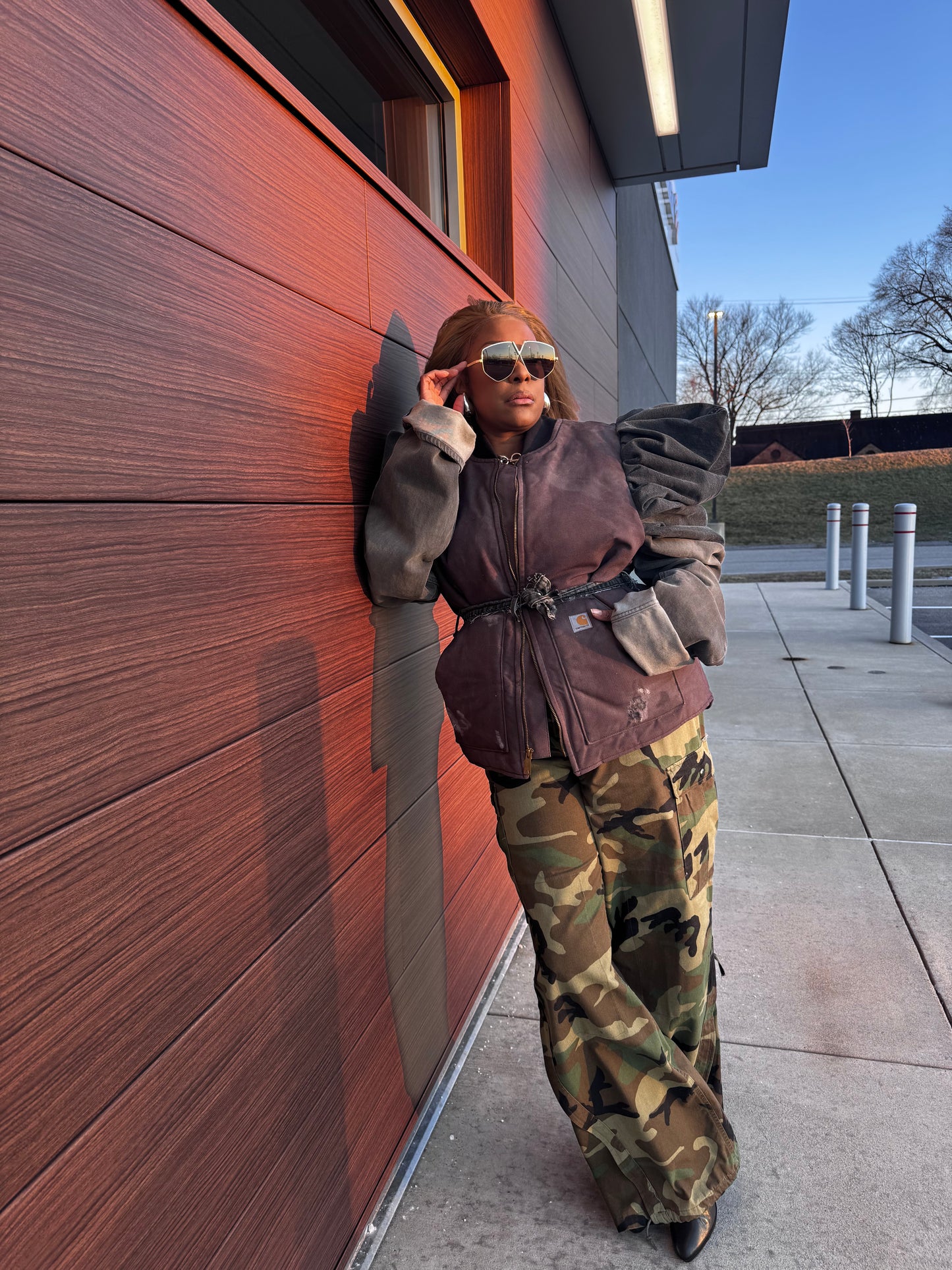 Wide Leg Camo Cargos