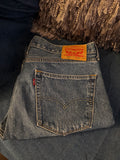 Double Denim Fringe Overlay Jeans (Made to Order)