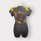Luxe Edition Crystal Couture Shoulder Wrap Tee