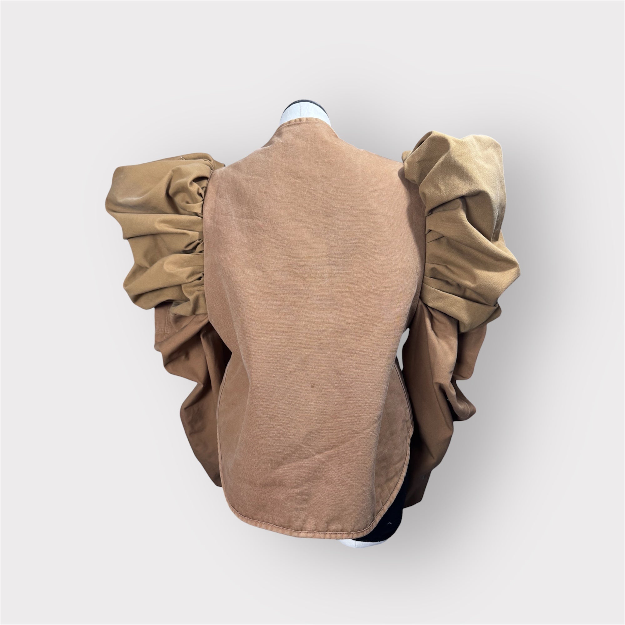 Workwear to Runway Sherpa Lined Puff Sleeve Coat