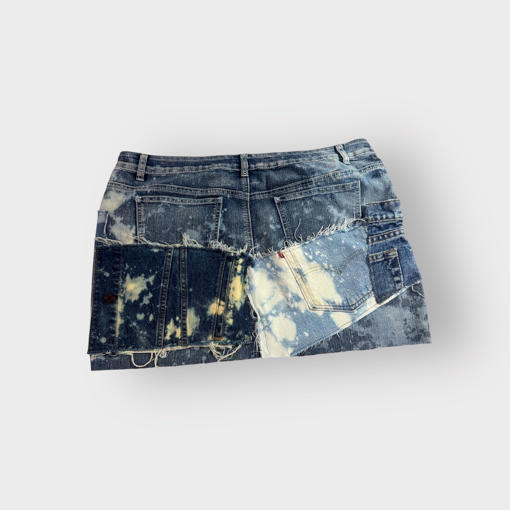 Patchwork Denim Mini