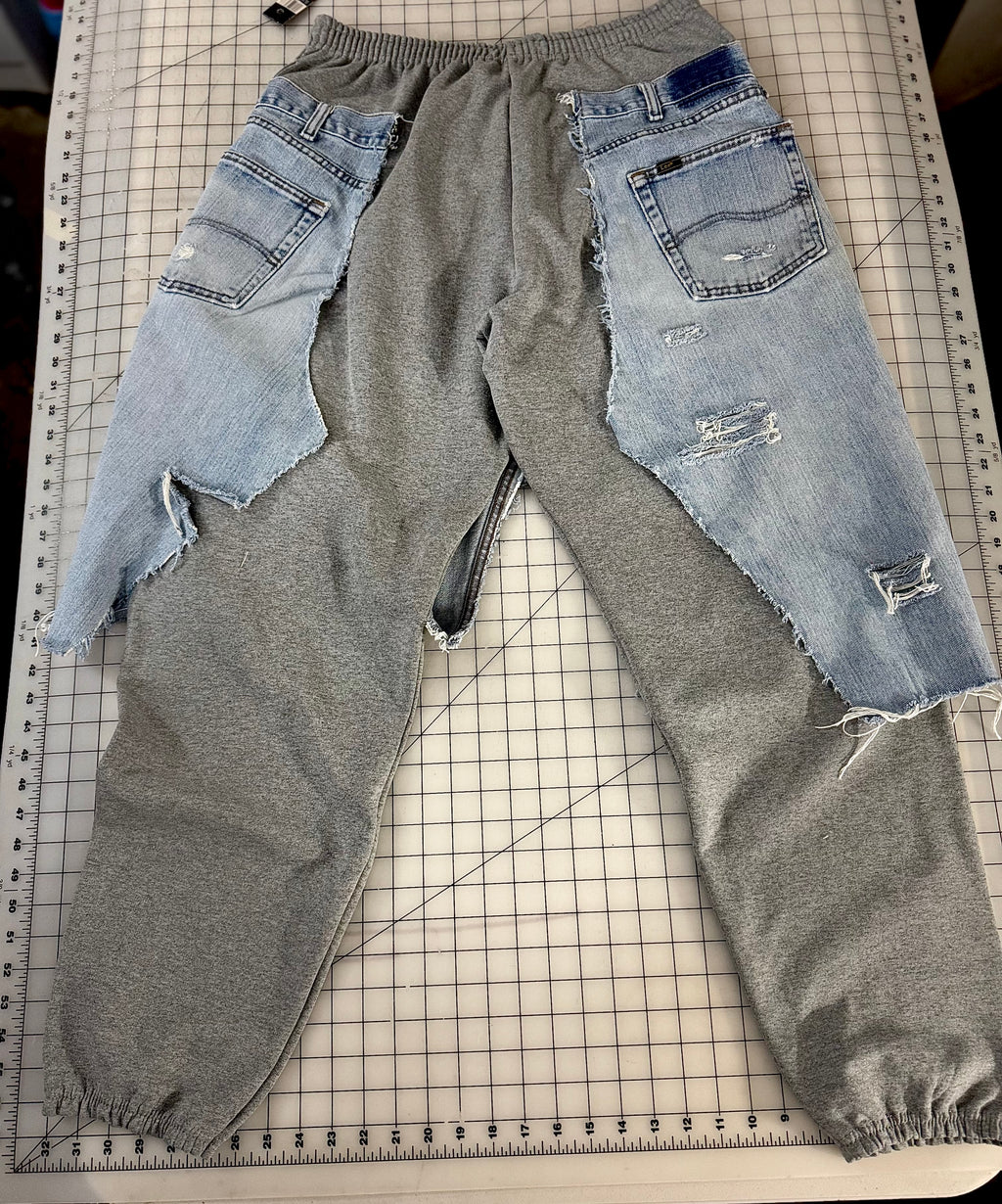 Street style over skirt joggers