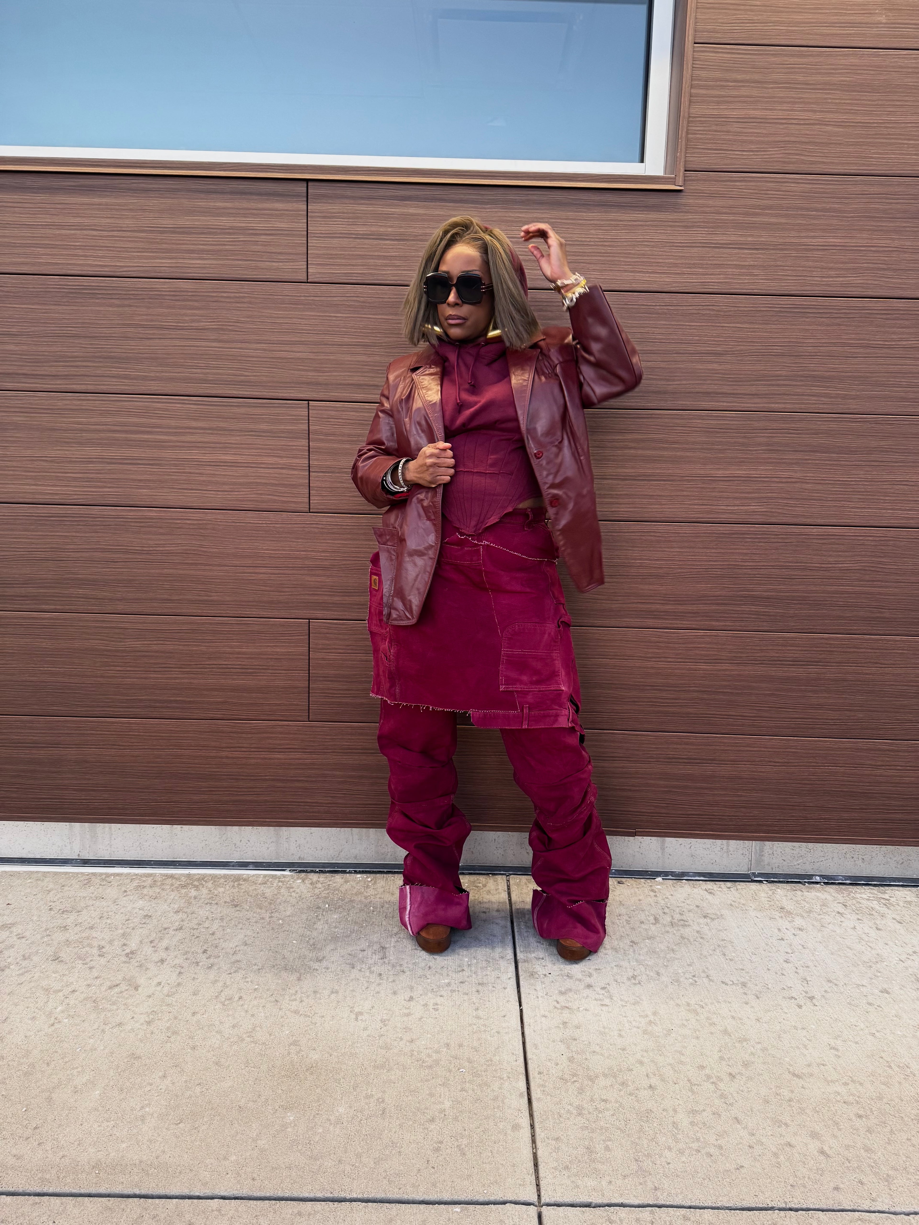 Bourdeaux Hand Colored Apron Style Double Stacked Cargos