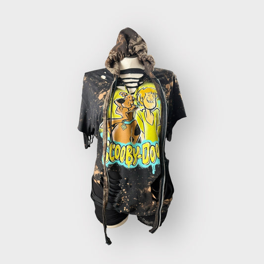 Distressed Hooded Tee
