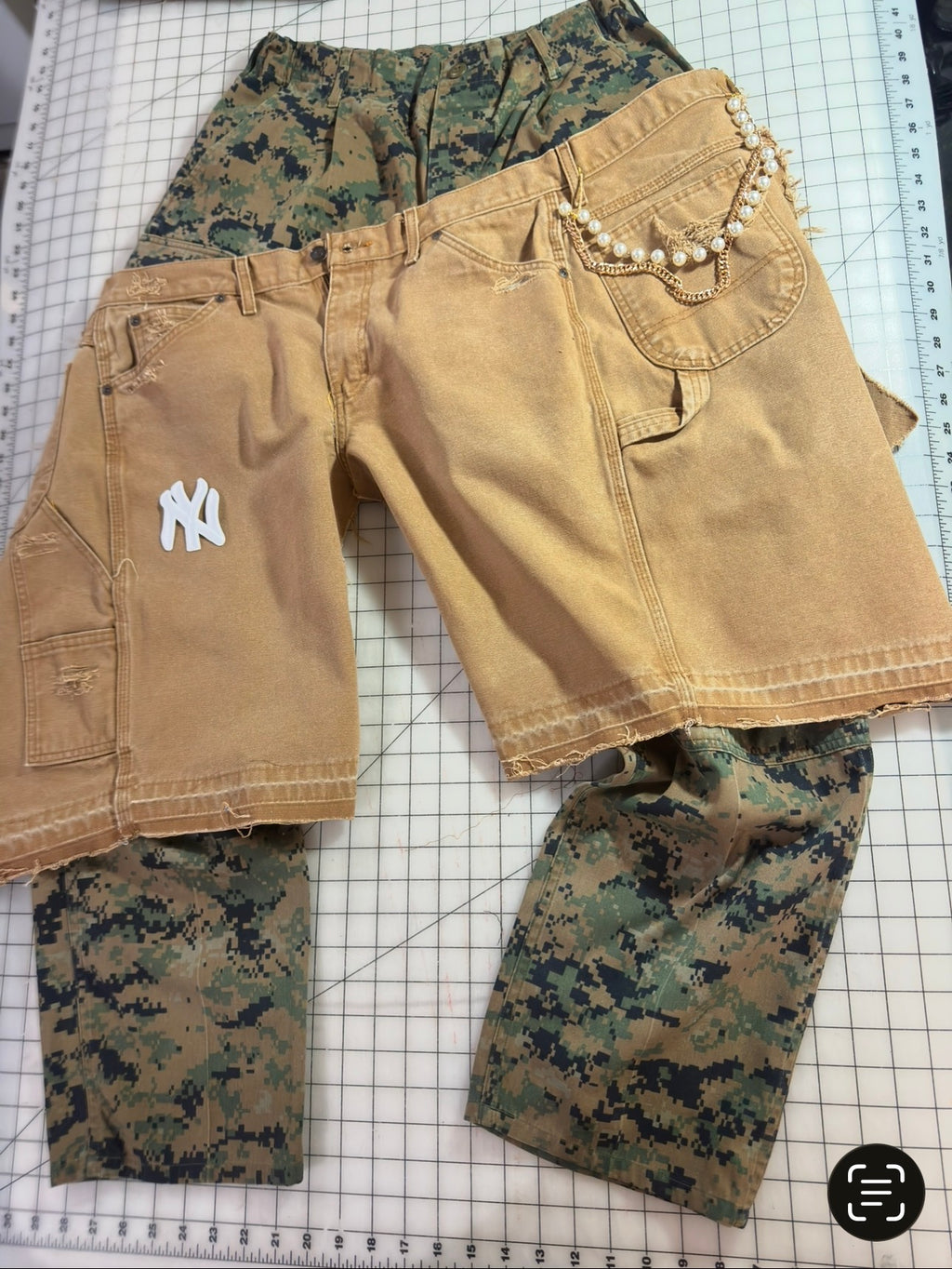 Fall Camo n Workwear Overlay Cargo Pant