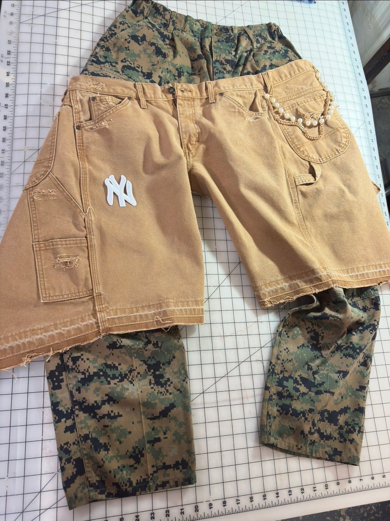 Fall Camo n Workwear Overlay Cargo Pant