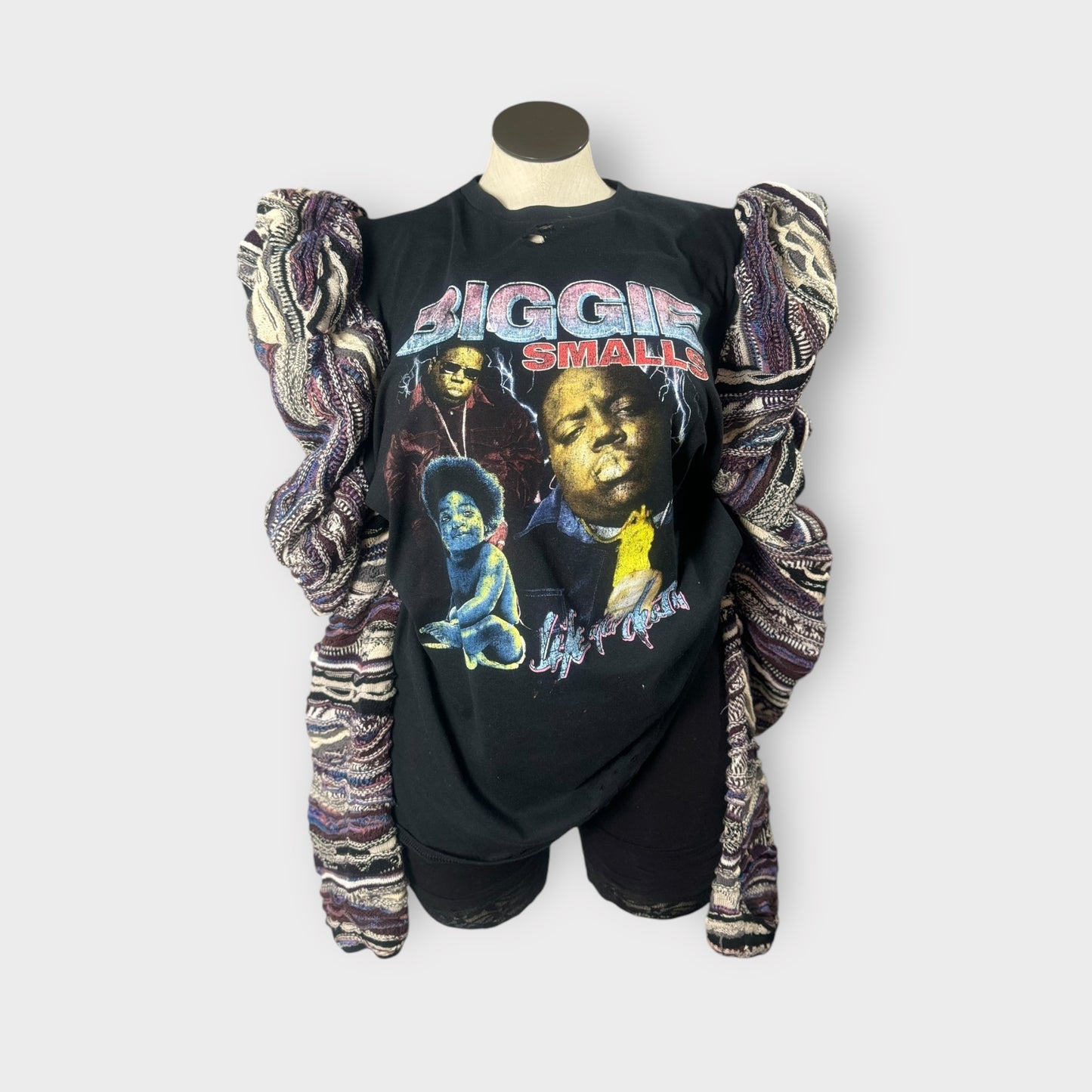 90’s Hip Hop Sweater Sleeve Tee