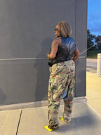 Multi Camo Harem Pant