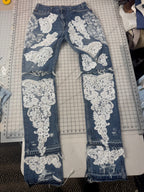 Luxe Lace Denim Stakked Jeans