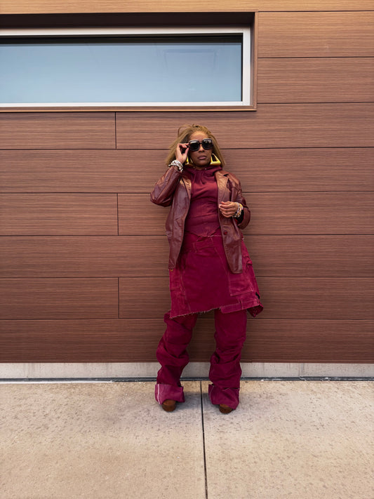 Bourdeaux Hand Colored Apron Style Double Stacked Cargos