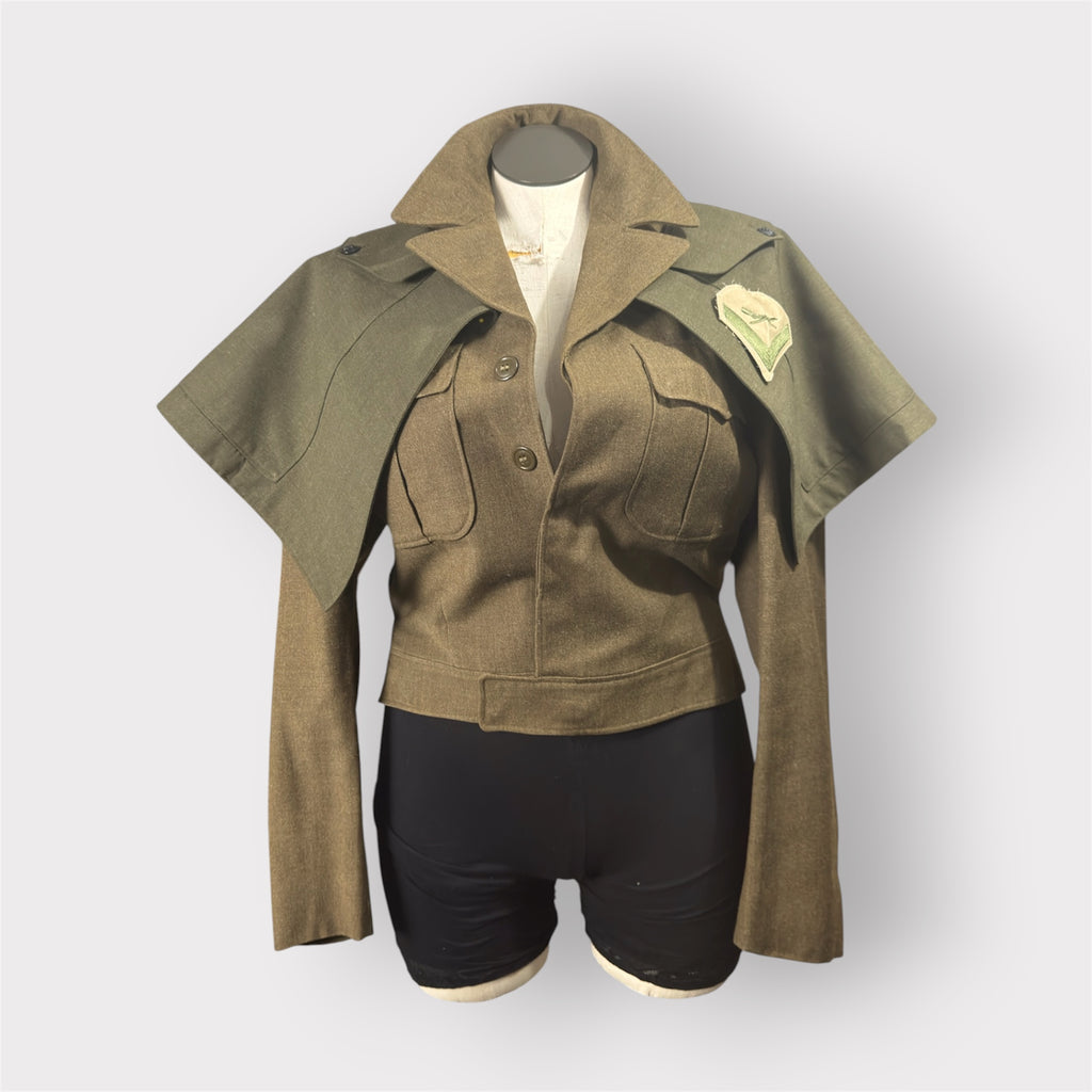 Military Couture Cape Jacket