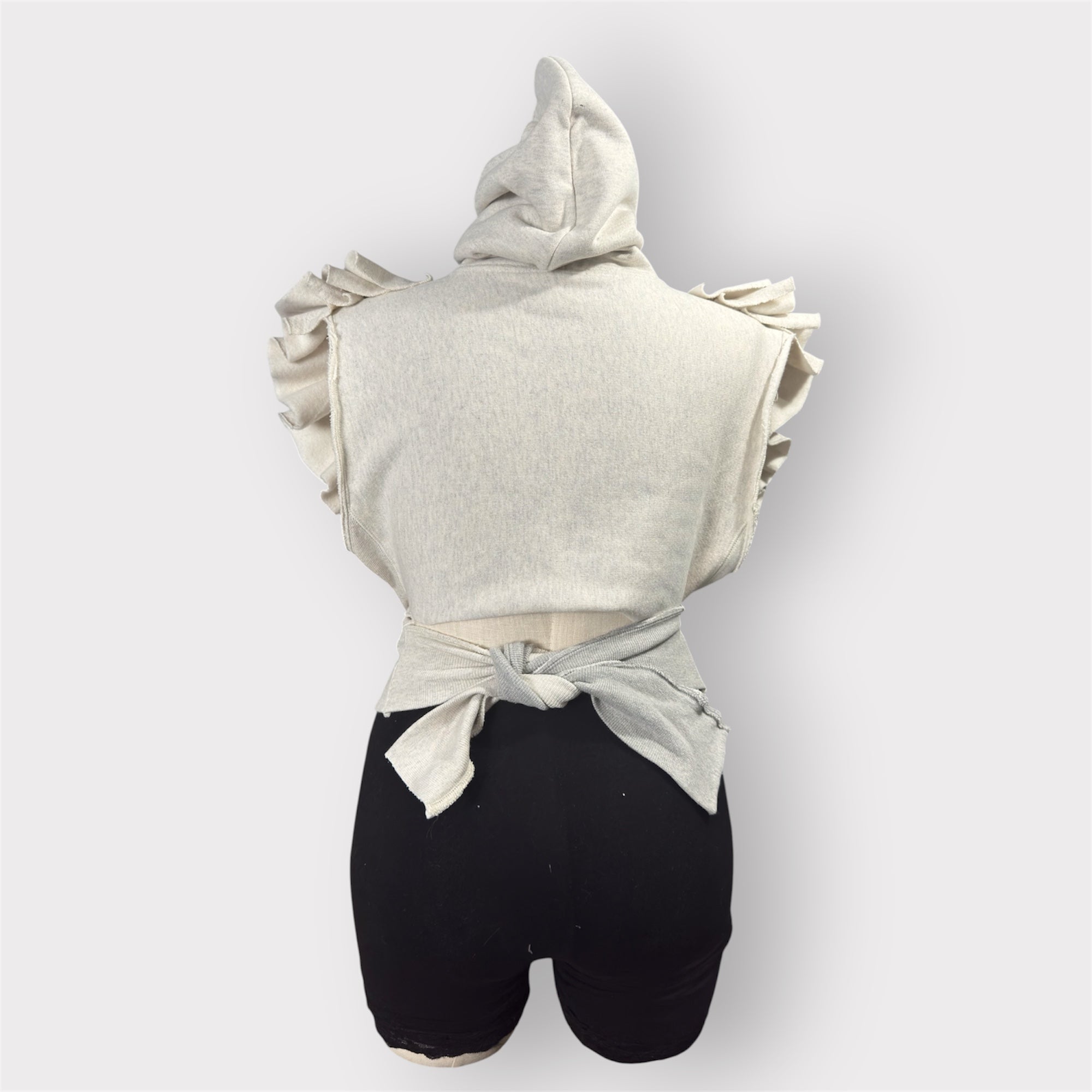 Luxe Ruffle Wrap Hoodie