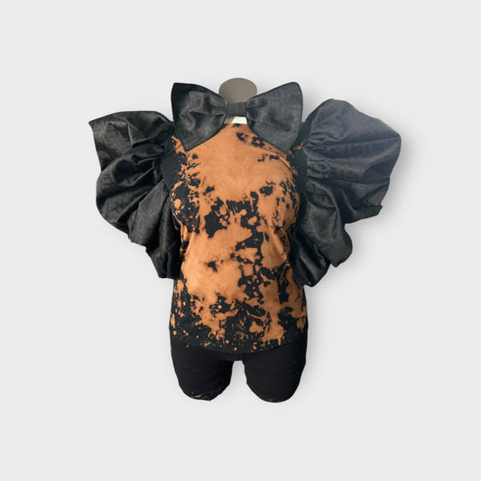 Distressed Deluxe Edition Tee Designer Insp. with Bow tie