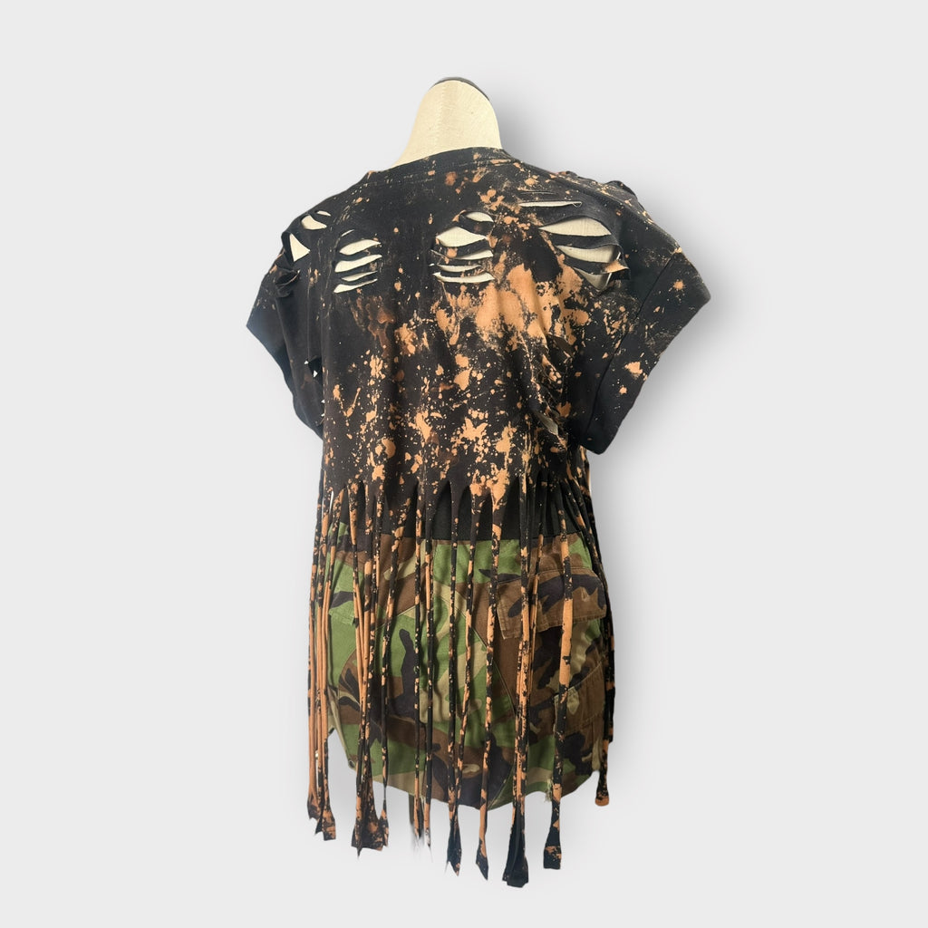 Distressed Fringe Tee