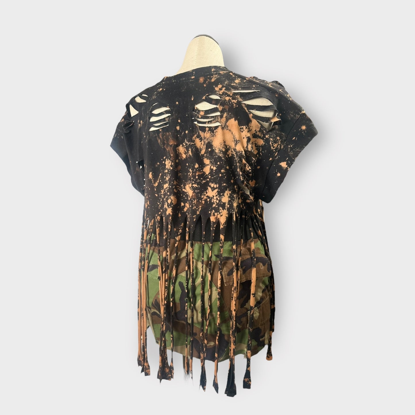 Distressed Fringe Tee