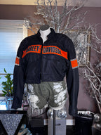 Custom Cropped Mesh Moto Jacket
