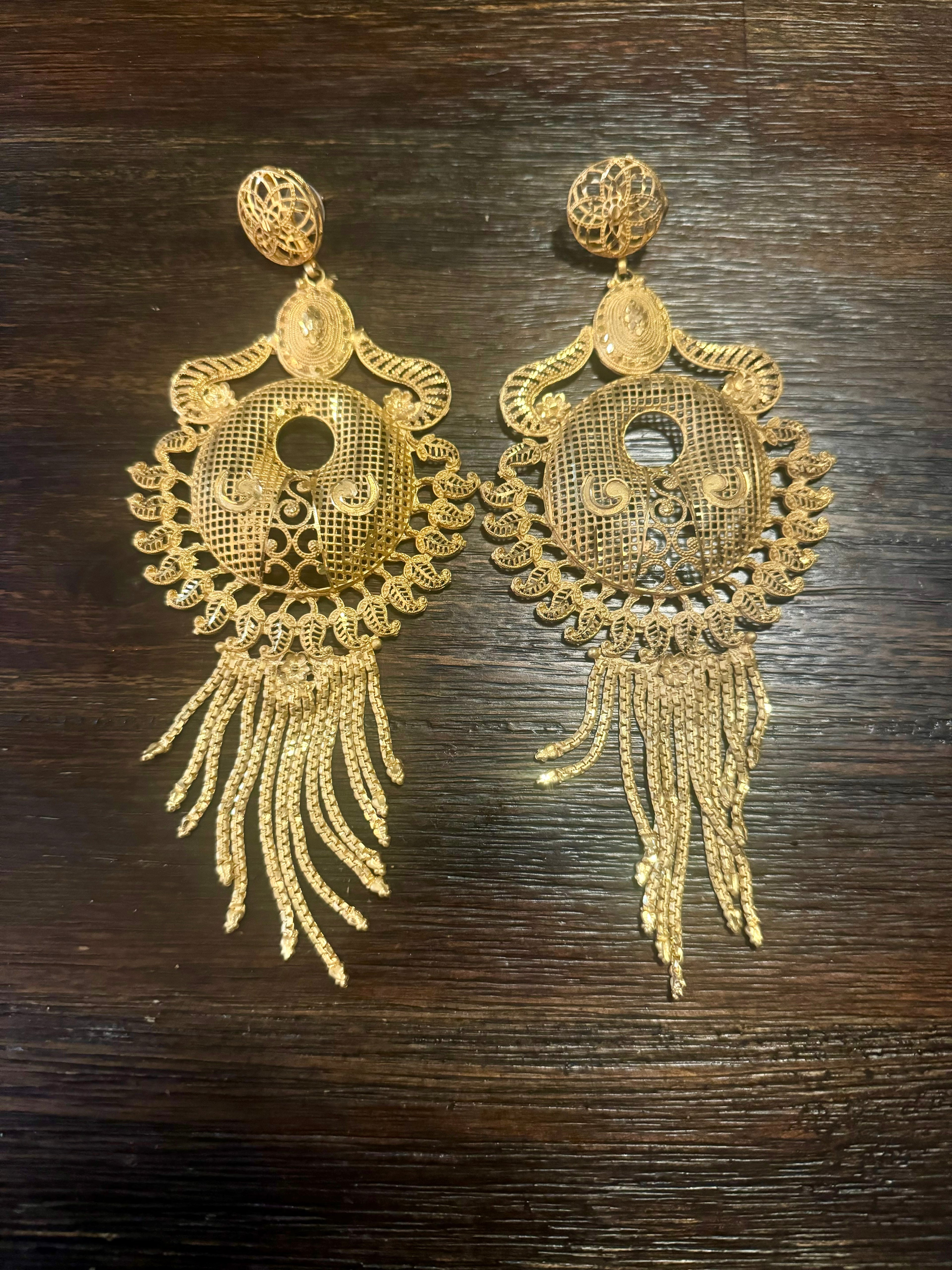 Gold Chandelier Earrings