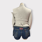 Reconstructed Distressed Wrap Crew Neck (Boston)