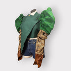 Custom Couture Asym Luxe Sleeve Blazer