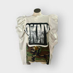 DKNY Couture Sleeve Crop Crewneck