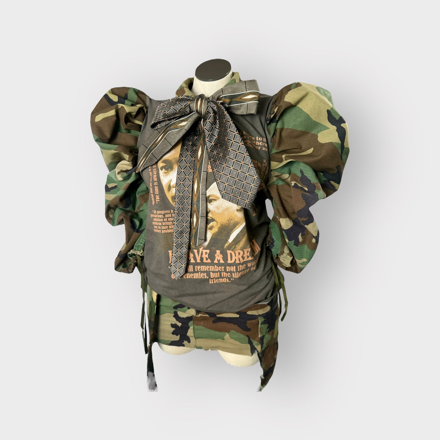 Dr. King Camo Couture Sleeve Tee